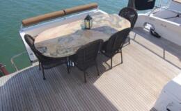 aft deck dining and seating