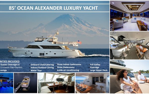 85′ Ocean Alexander Luxury Yacht Content